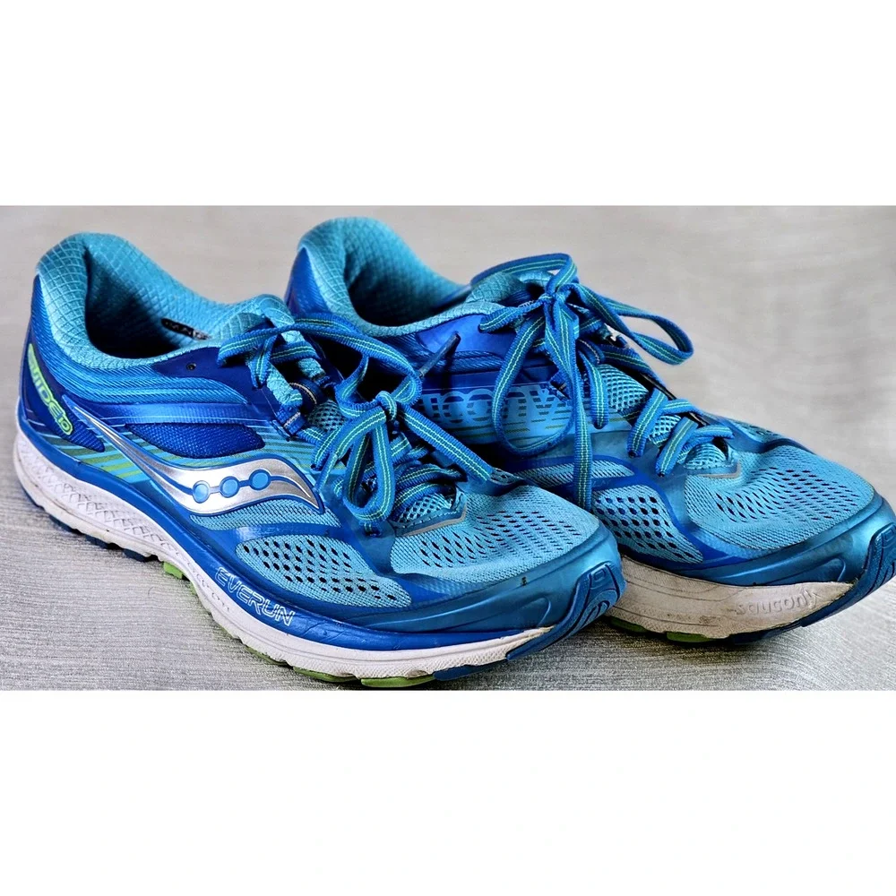 Saucony Guide 10 Women's Everun Shoes Running Sneakers Tennis Athletic Blue 9.5 - Picture 2 of 7